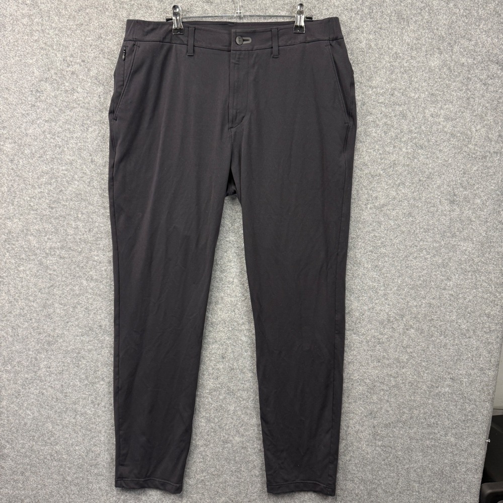Public Rec All Day Every Day Pants Mens 34x32 Black Slim Stretch Commuter Pant